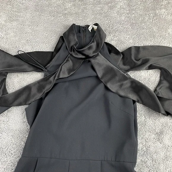 Alice + Olivia Flare Dress Womens 2 Black - Picture 3 of 16